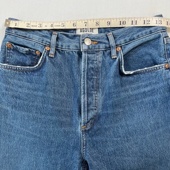 AGOLDE Riley High Rise Straight Crop Jeans in Veto Size 26 - Picture 10 of 14